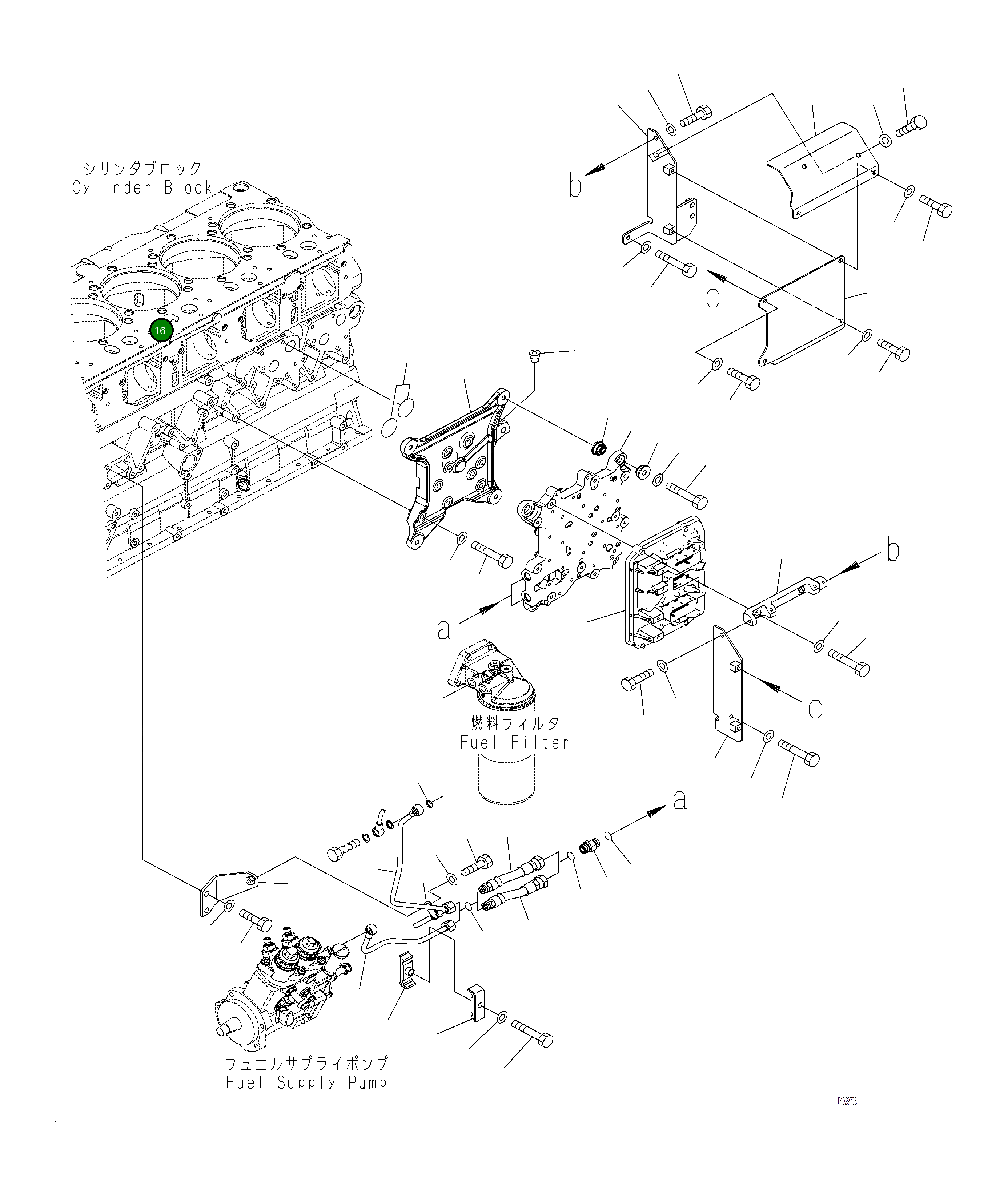 Трубка 6262-71-6950 Komatsu