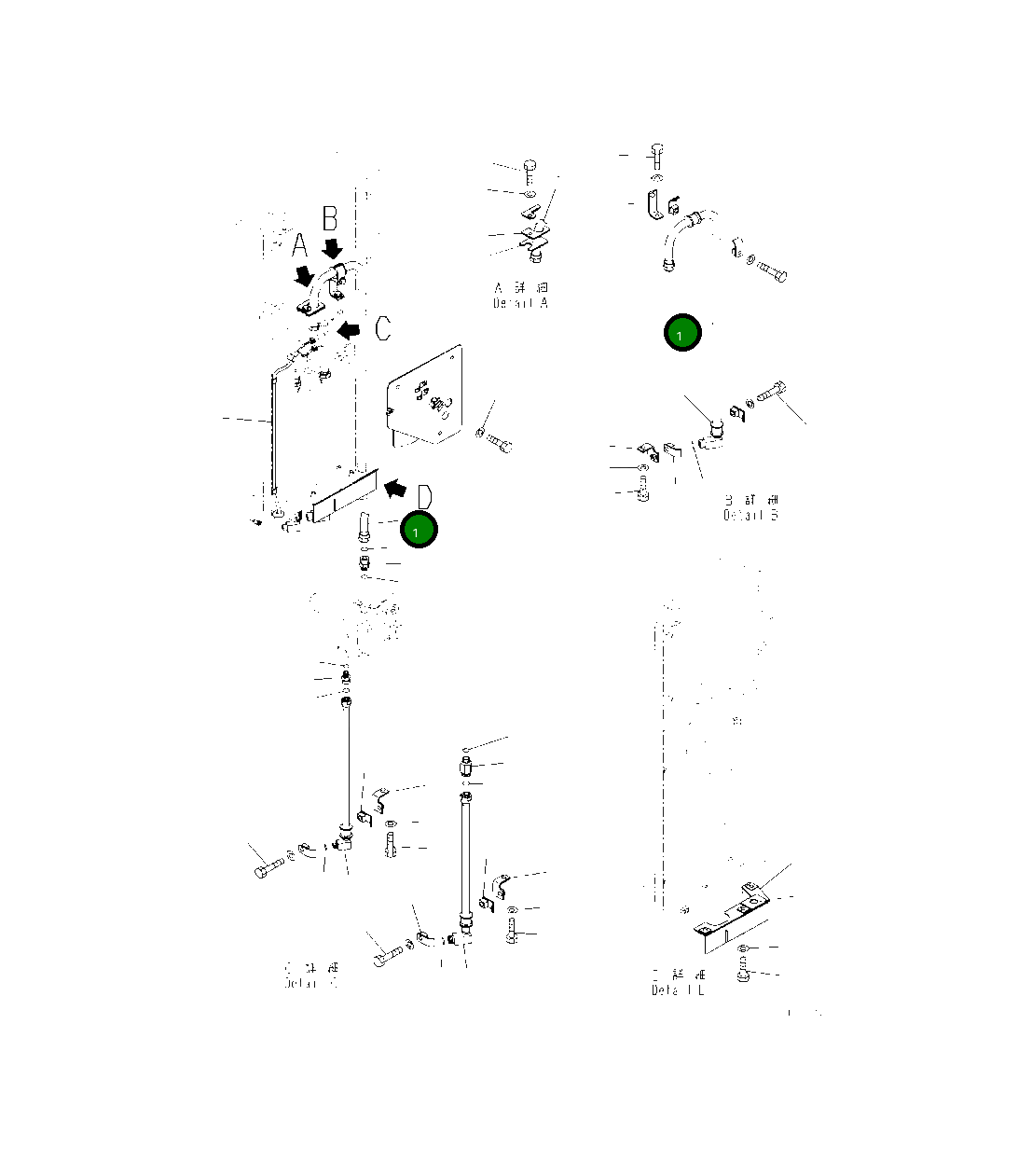 Трубка 208-03-41560 Komatsu