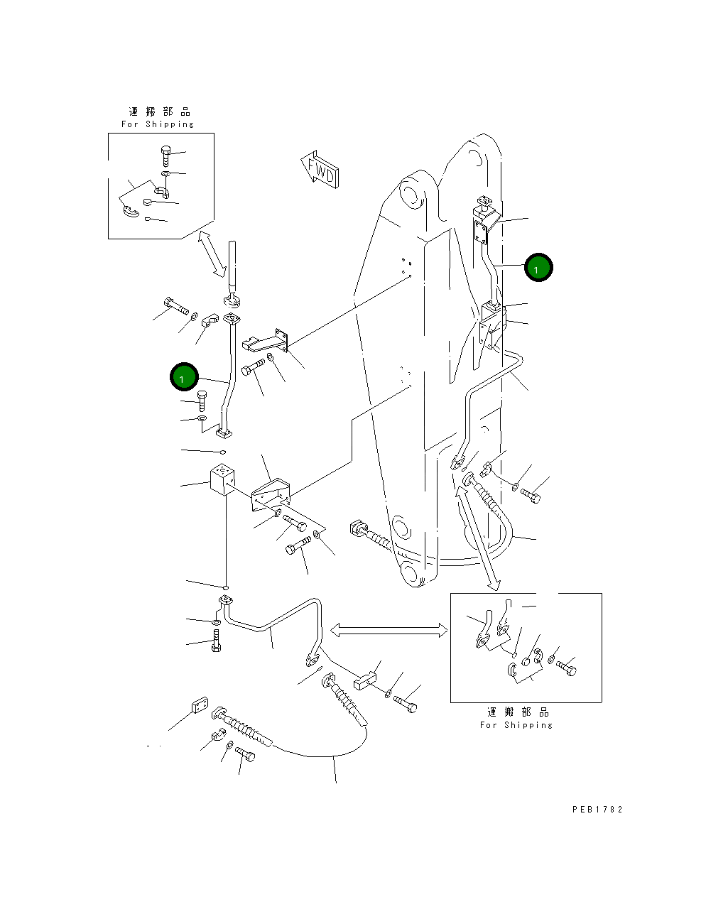 Трубка 208-72-68641 Komatsu