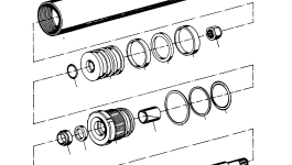 Цилиндр 3232338M91 Komatsu