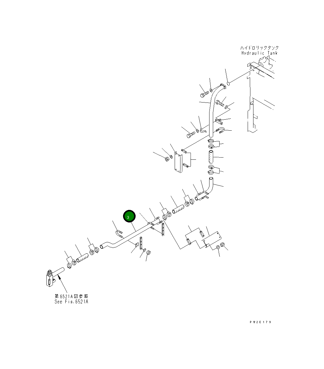 Трубка 263-60-36150 Komatsu