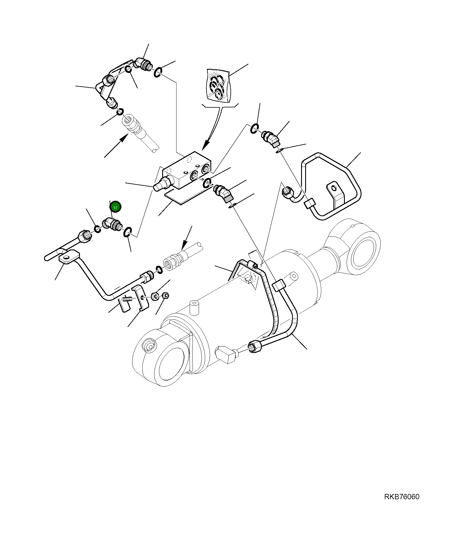 Труба 21W-09-R5760 Komatsu
