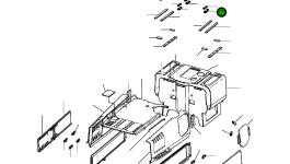 Фиксатор панели 1172 064 C1 Komatsu