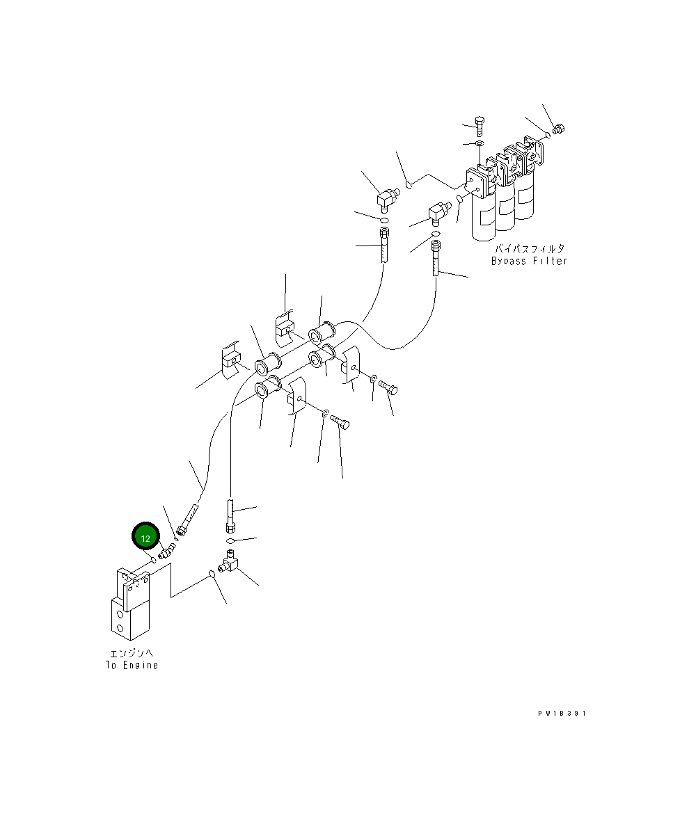 Угловой штуцер 20U-62-41680 Komatsu