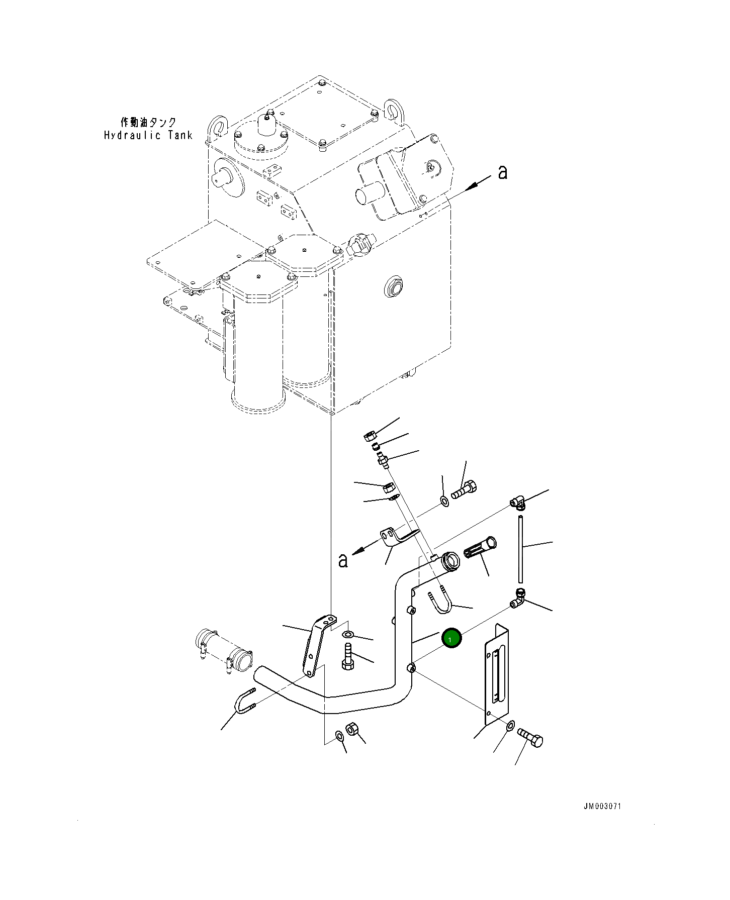 Трубка 561-16-81522 Komatsu