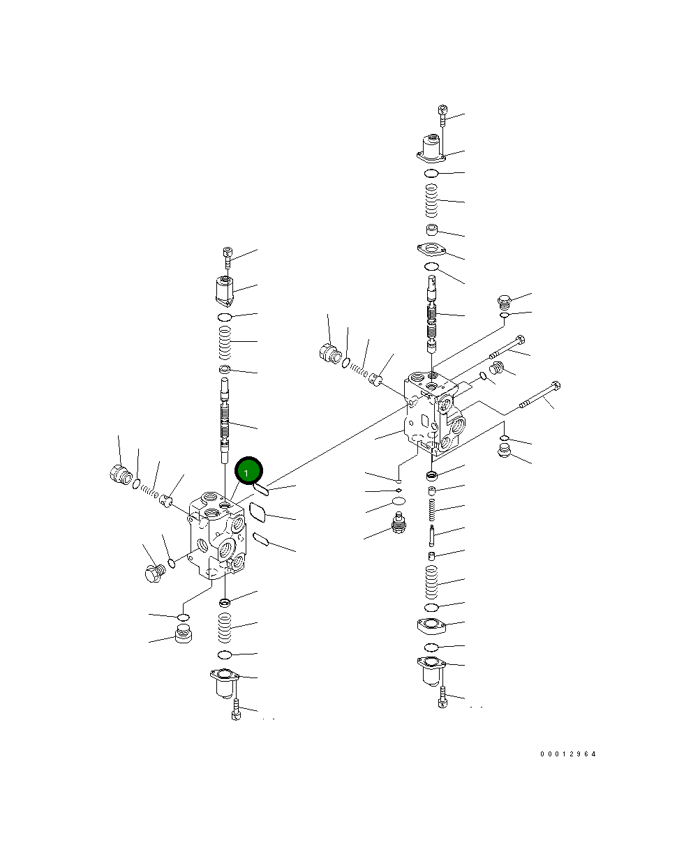 Управляющий клапан 709-82-12600 Komatsu