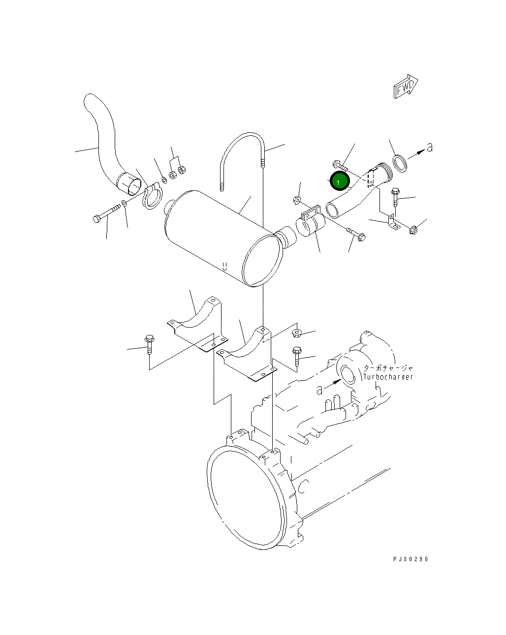 Труба 6207-11-5621 Komatsu