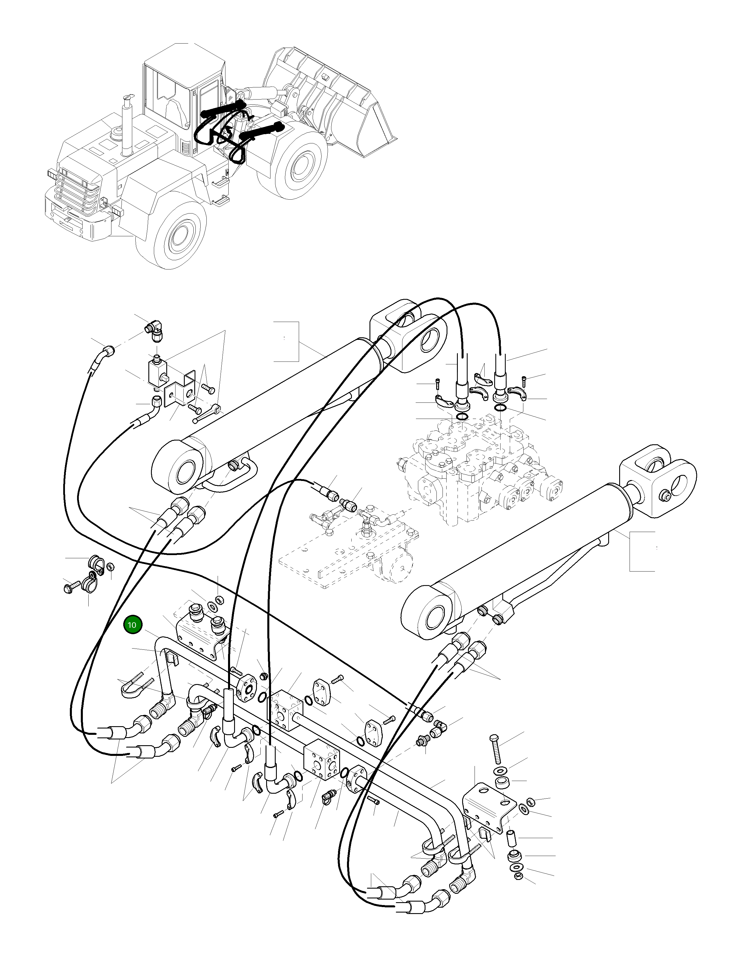 Трубка 42Y-62-H3230 Komatsu