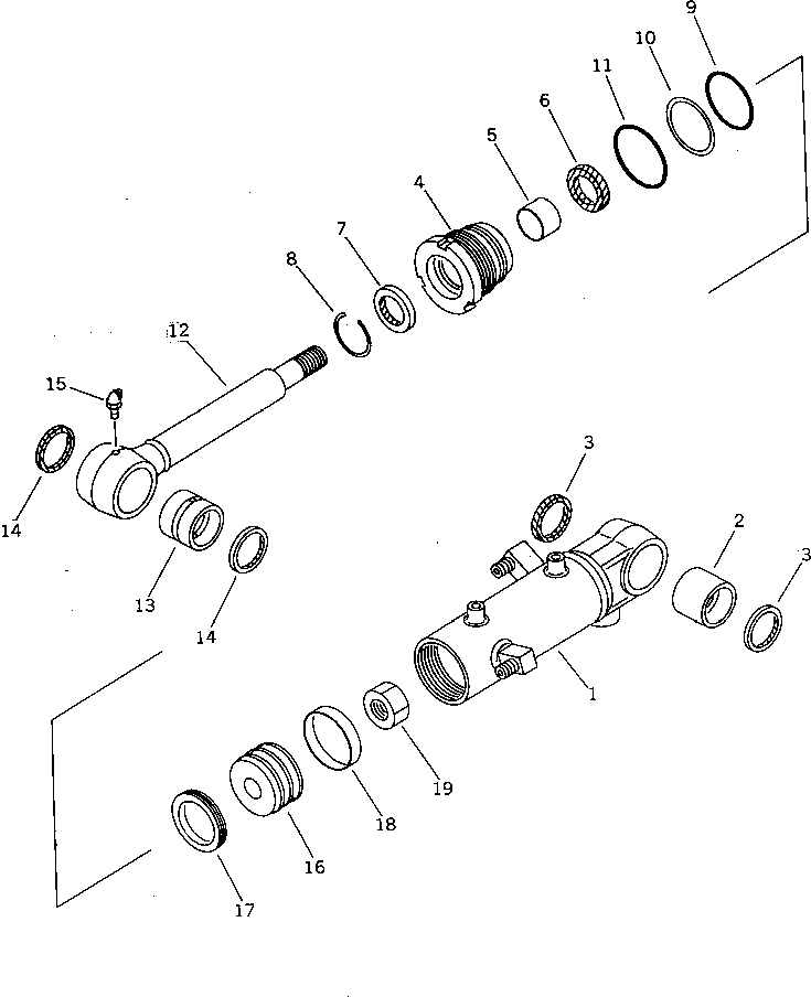 Цилиндр 20M-63-97141 Komatsu