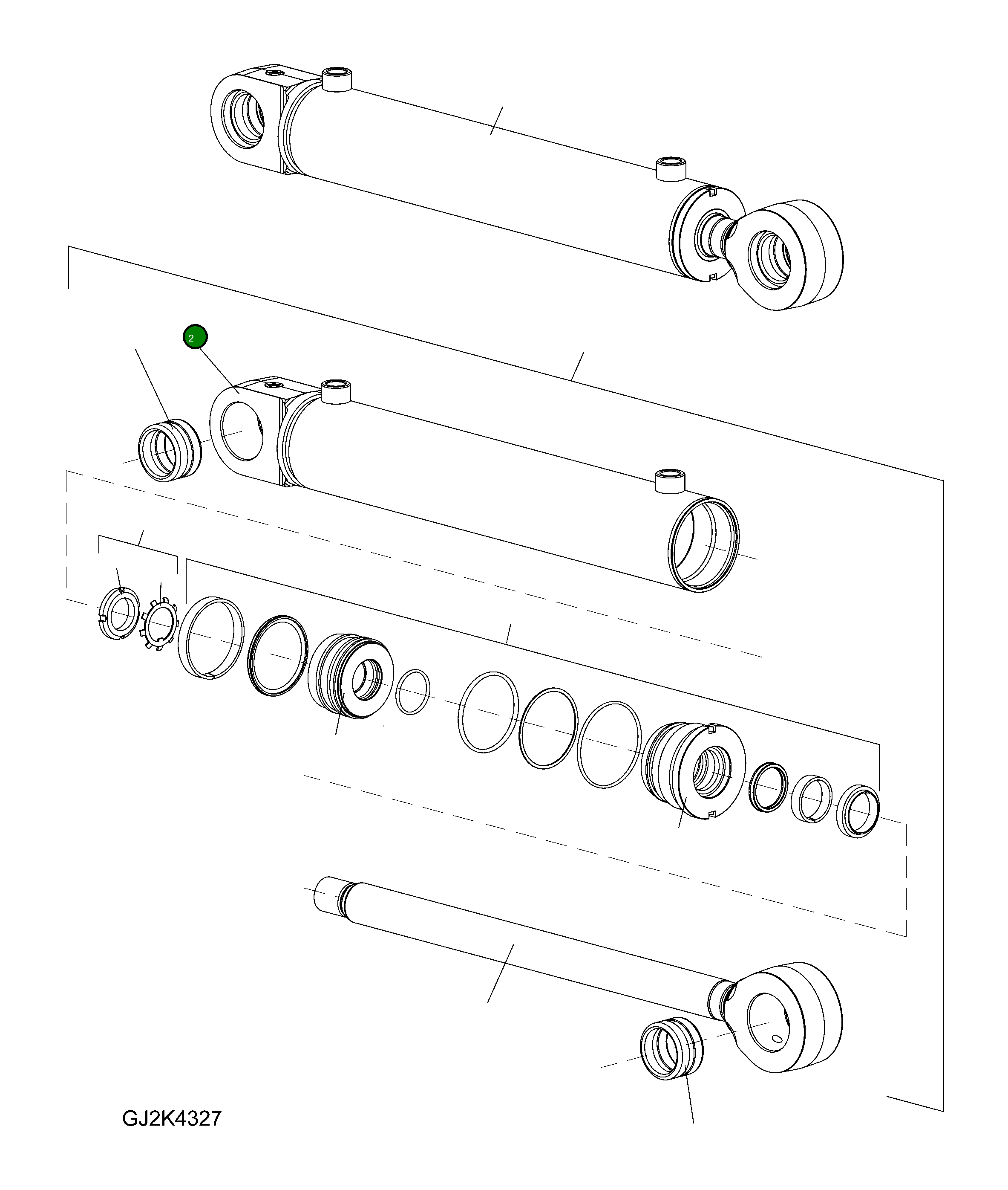 Цилиндр 42T-63-H0P72 Komatsu