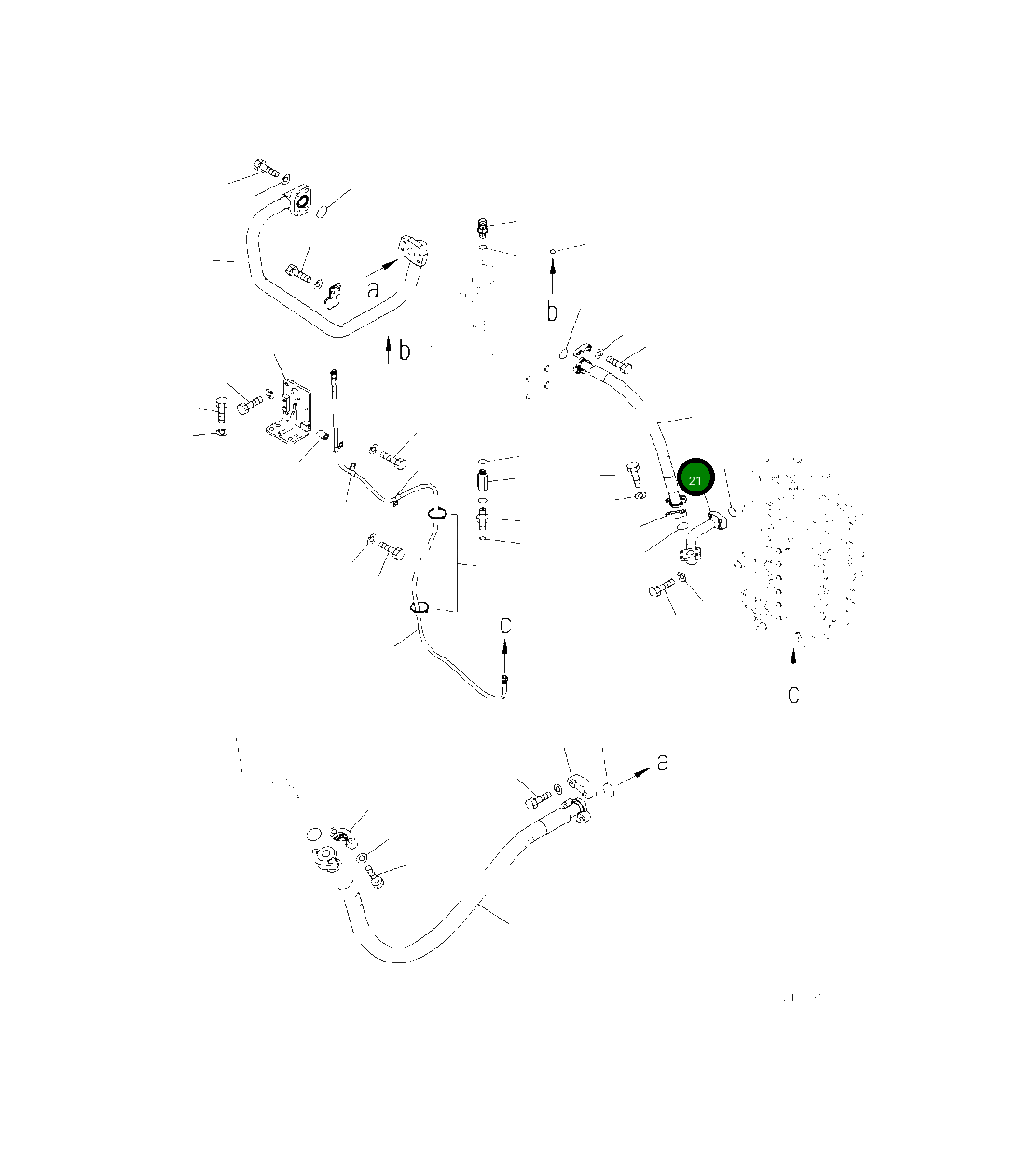 Трубка 208-62-42971 Komatsu