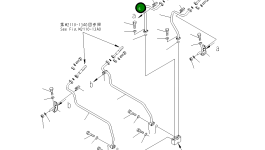 Трубка 17A-61-21540 Komatsu