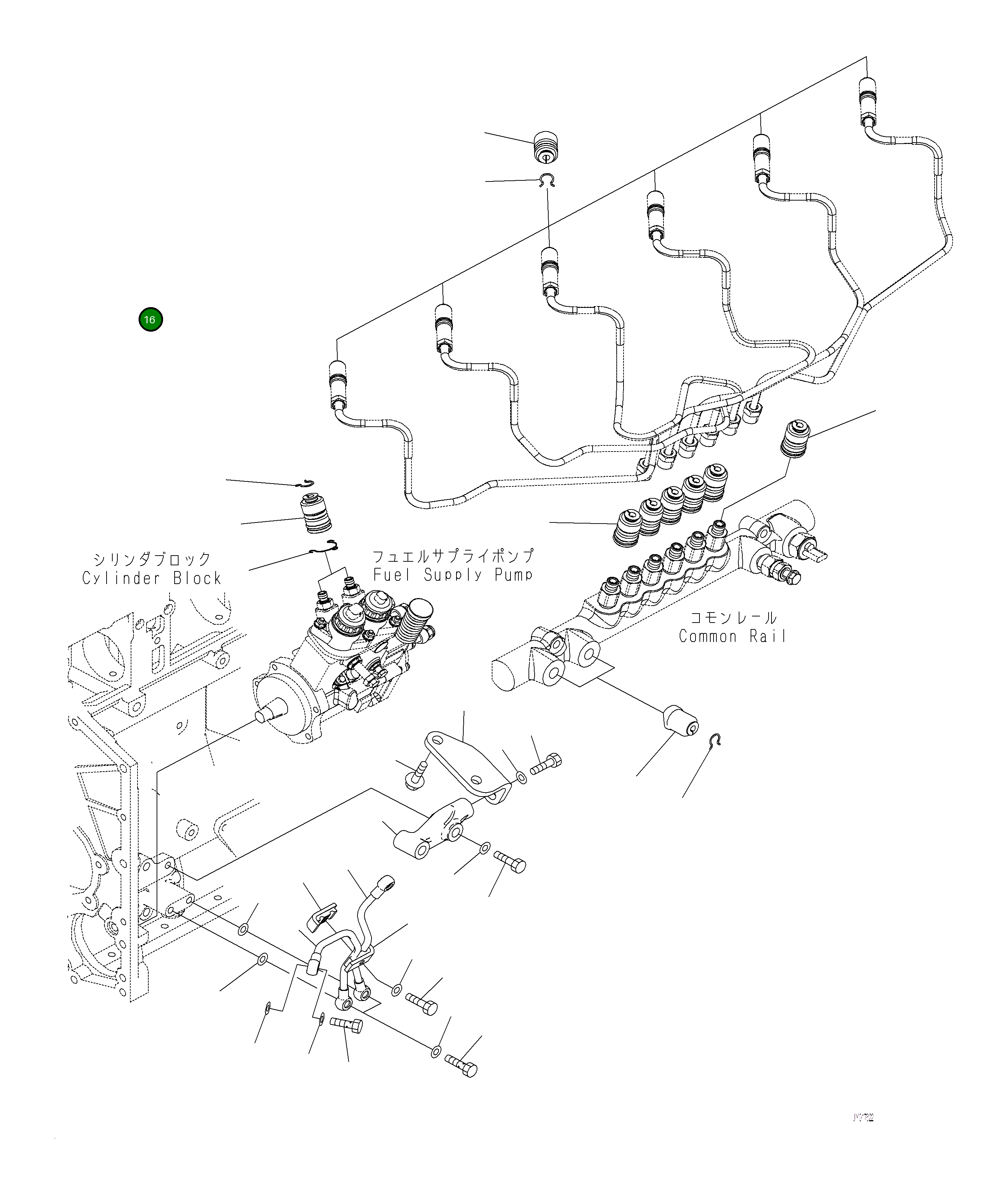 Трубка 6262-51-7230 Komatsu