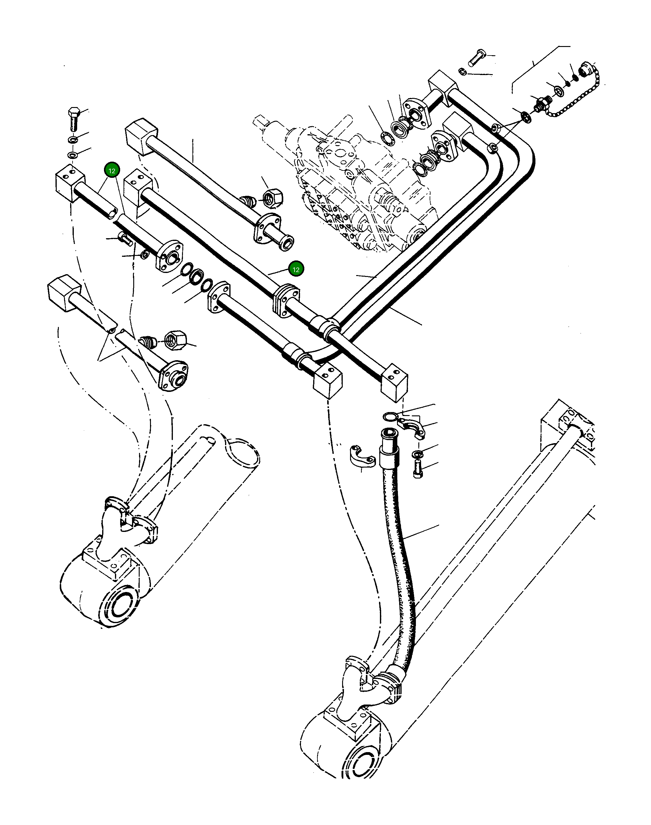 Трубка 2948666M92 Komatsu