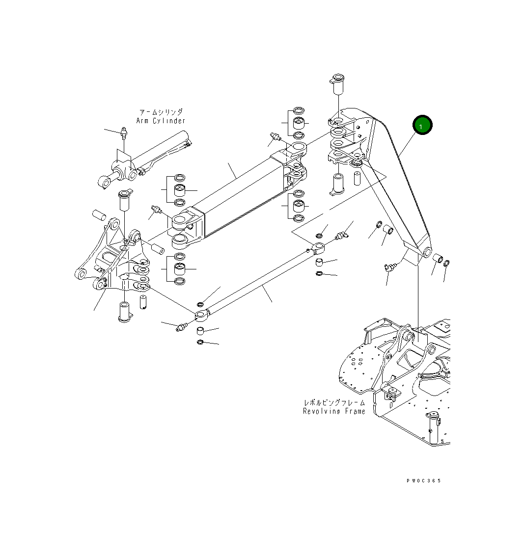 Стрела 20U-70-41111 Komatsu