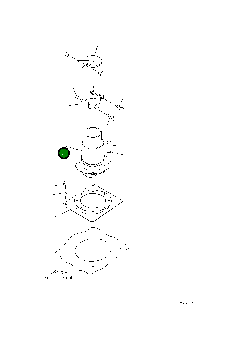 Труба 263-02-32120 Komatsu