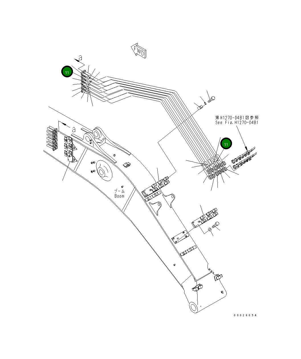 Трубка 208-62-65620 Komatsu