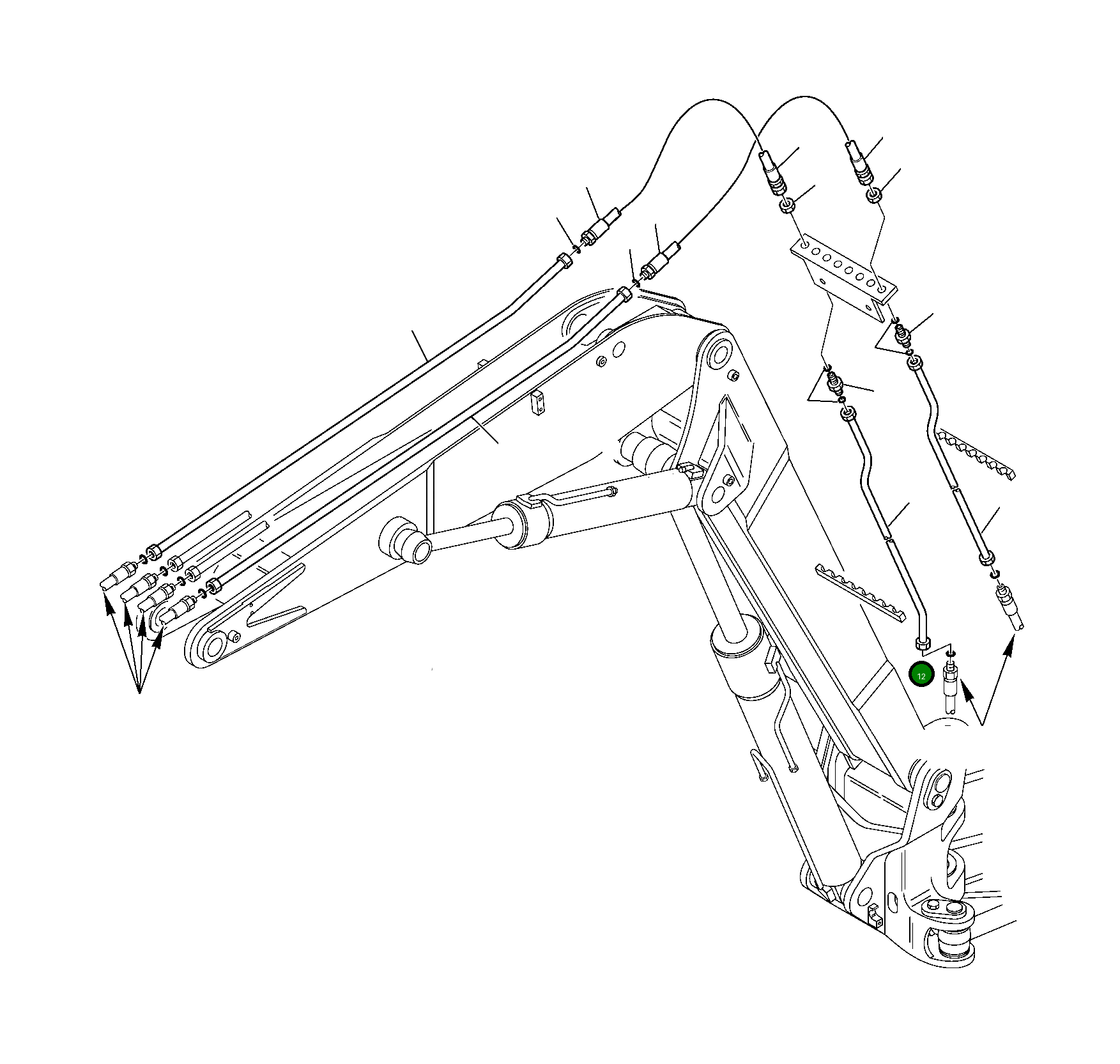 Труба 226-62-12230 Komatsu