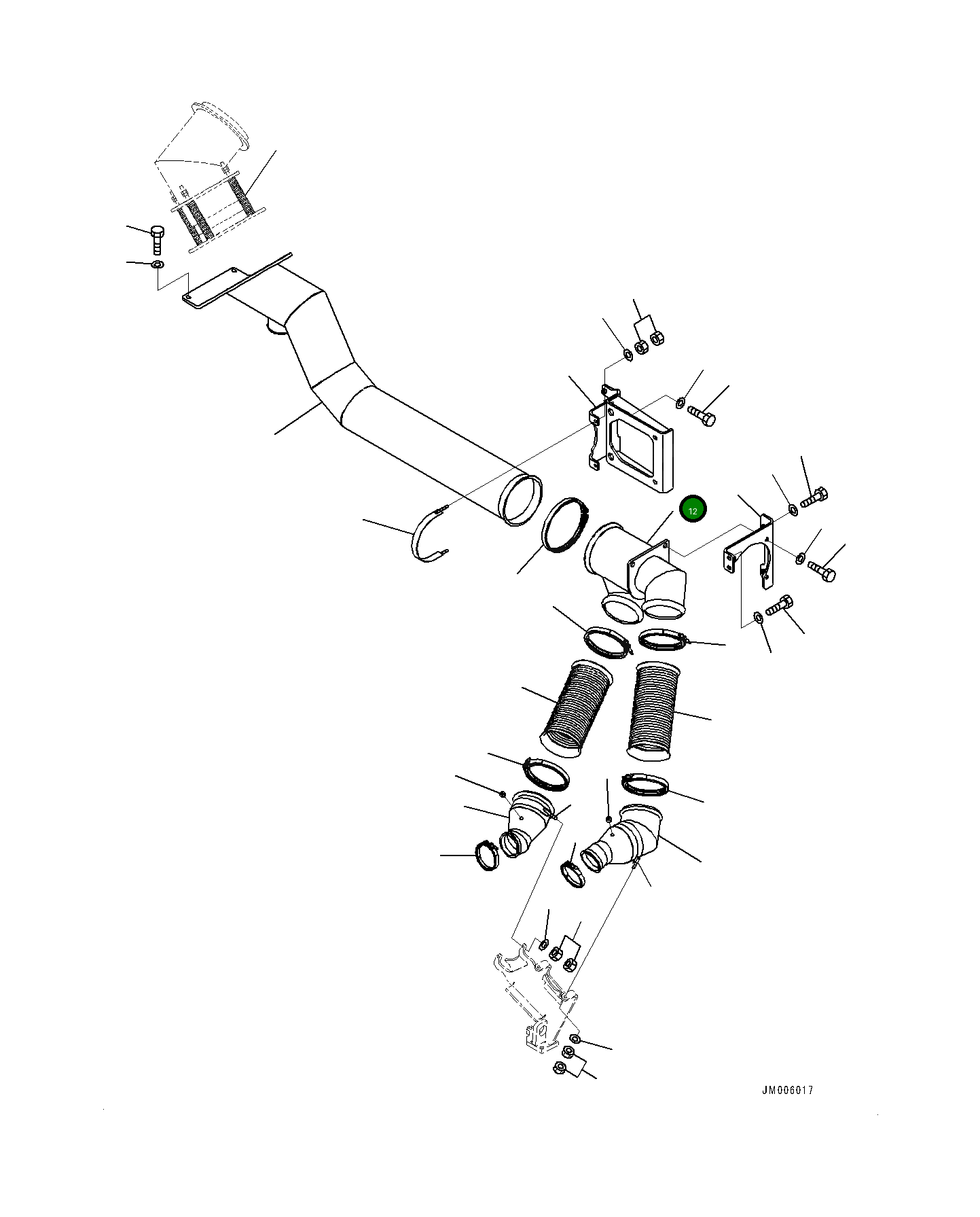 Трубка 561-02-81232 Komatsu