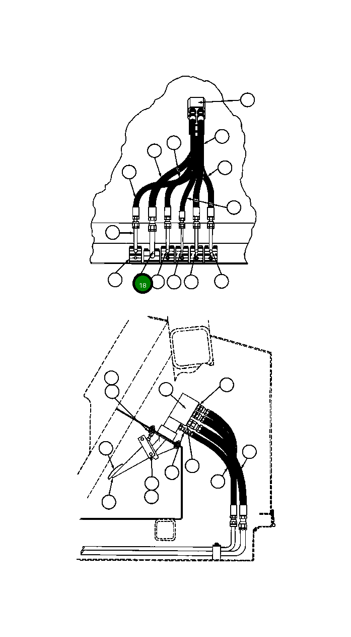 Трубка TY9642 Komatsu