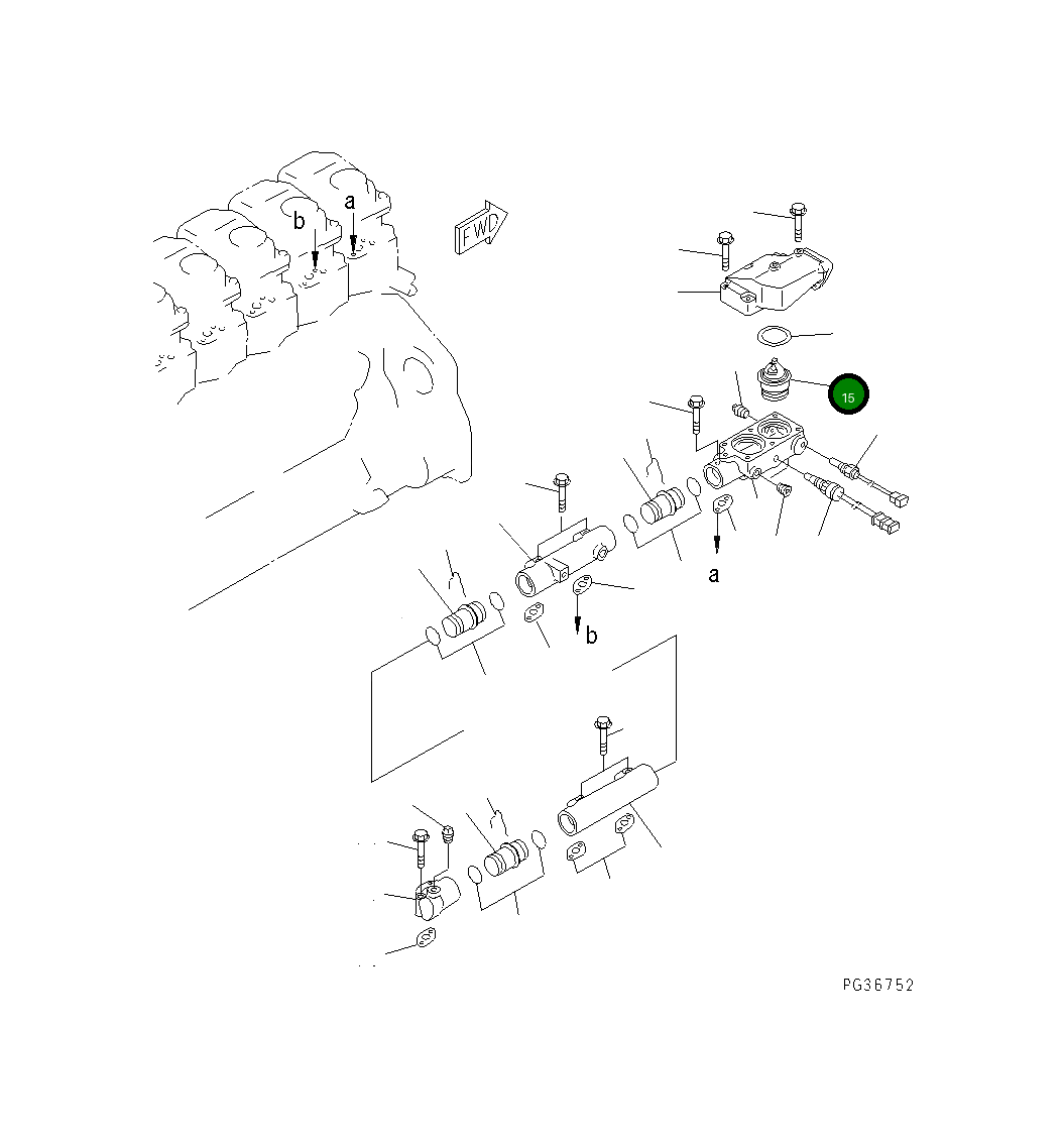 Термостат 600-421-6330 Komatsu