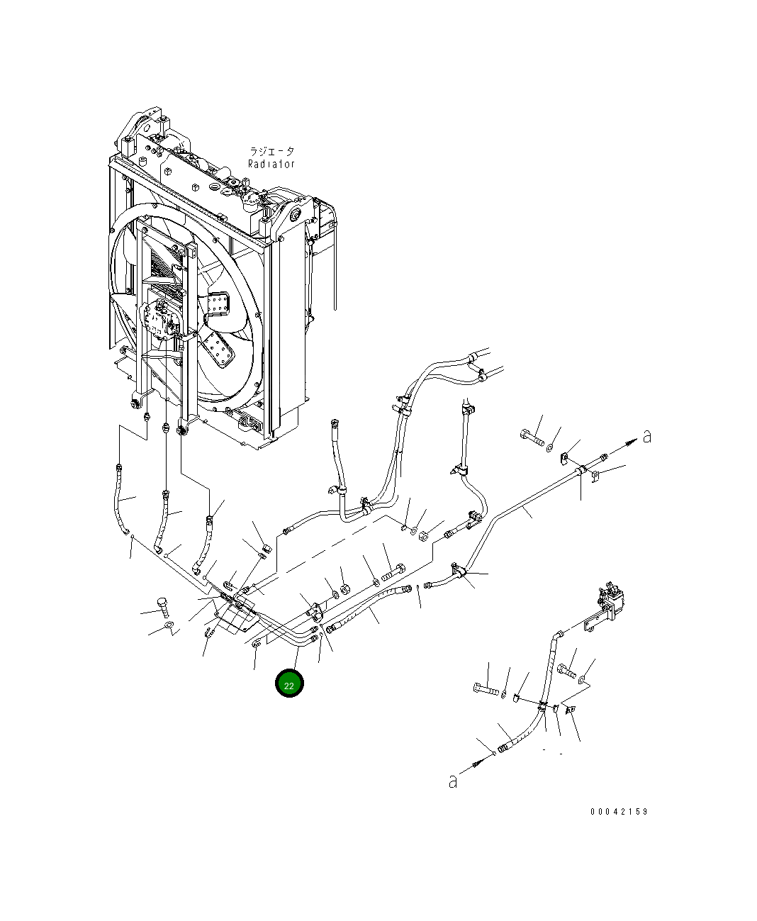 Трубка 17A-03-43231 Komatsu