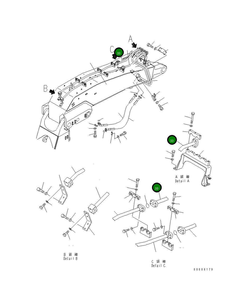 Трубка 209-64-14440 Komatsu