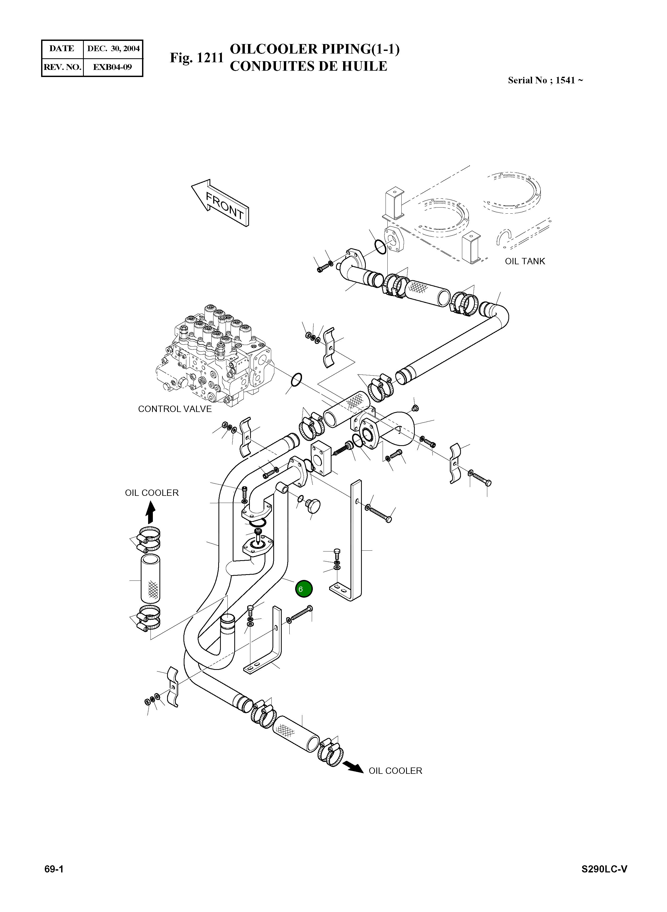 Труба 140-00944B Komatsu