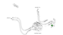 Труба 2140-1241A Komatsu