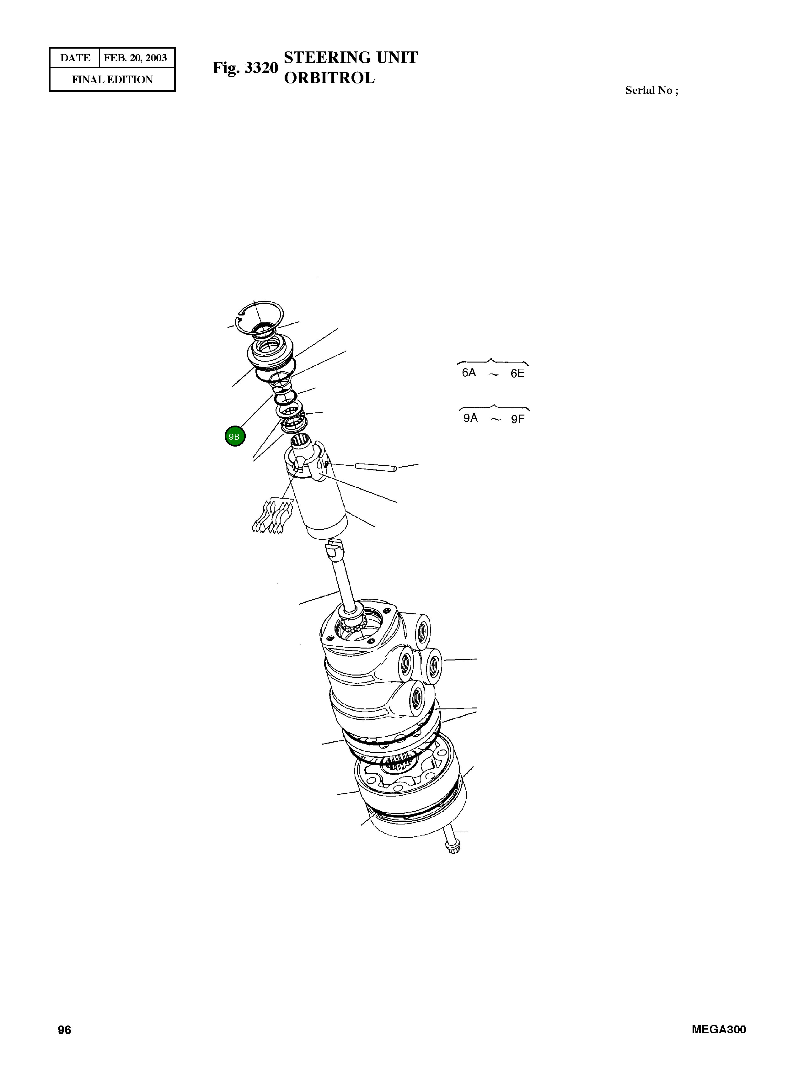 Уплотнение 9092-033 Komatsu