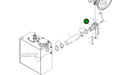 Угловой штуцер 203-62-71110 Komatsu