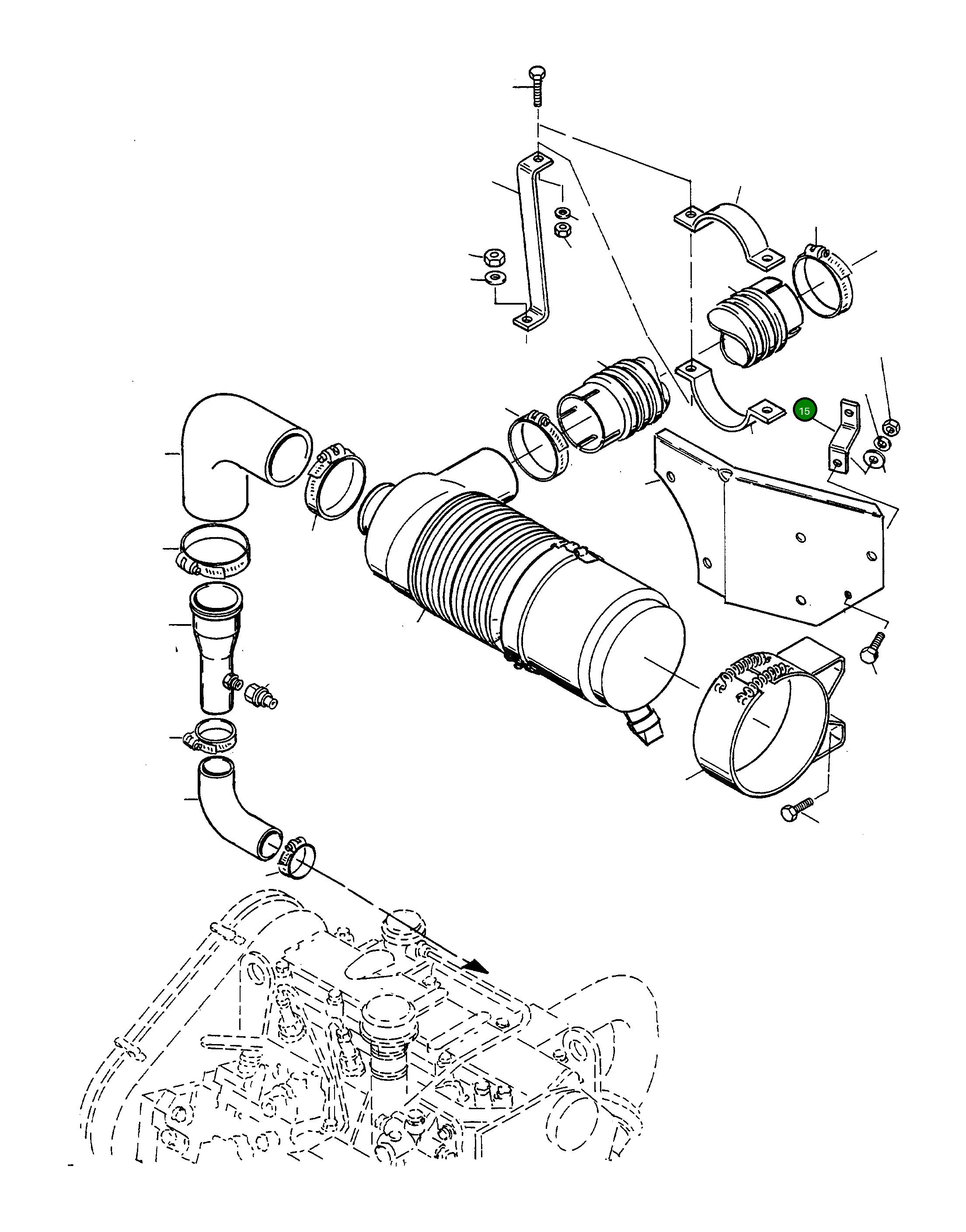 Стойка 4250404M1 Komatsu
