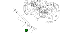 Трубка 208-01-71310 Komatsu