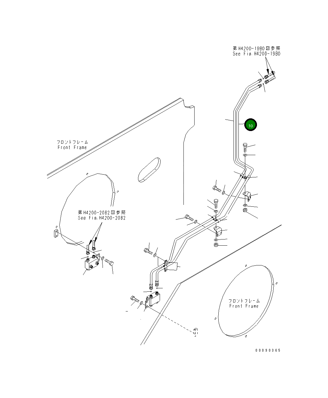 Трубка 427-62-21692 Komatsu