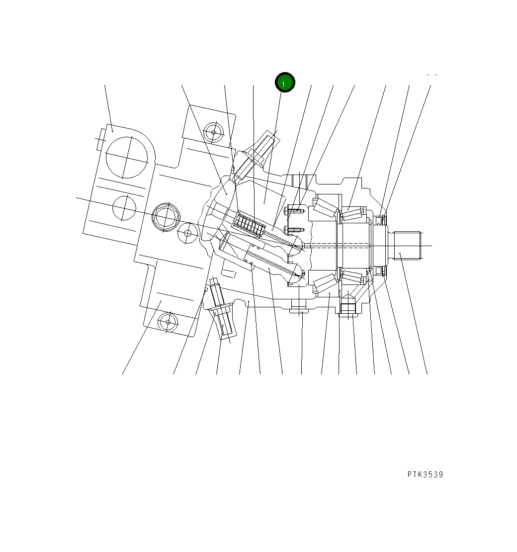 Цилиндр 20G-60-K2430 Komatsu