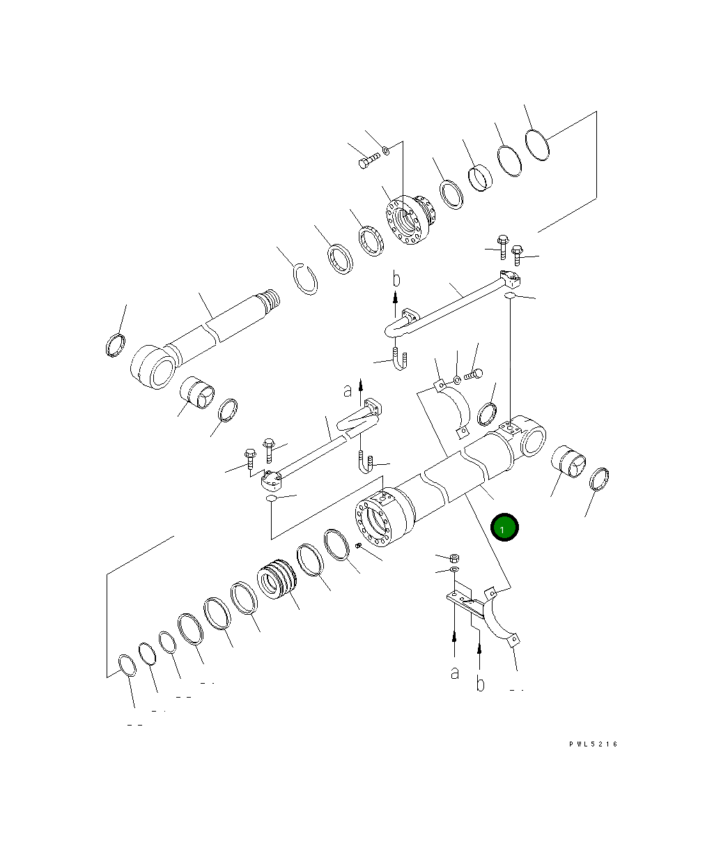 Цилиндр 22U-63-52543 Komatsu