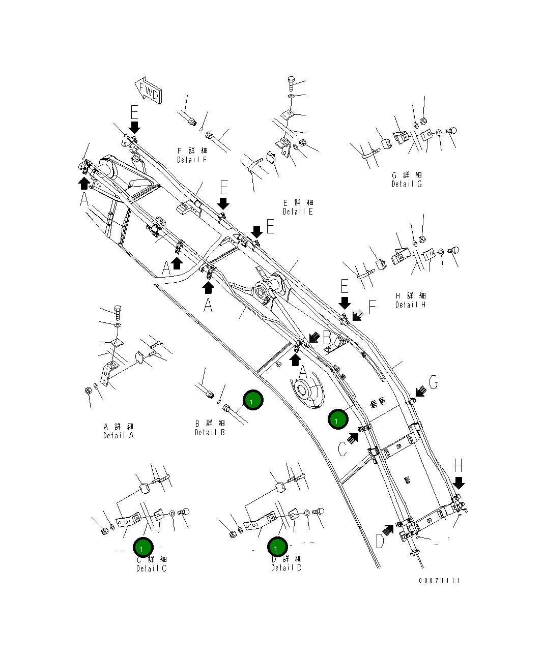 Трубка 206-62-21820 Komatsu