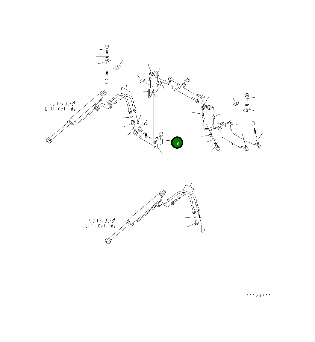 Трубка 104-Y16-5430 Komatsu