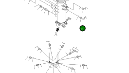Угловой штуцер 21W-62-42540 Komatsu