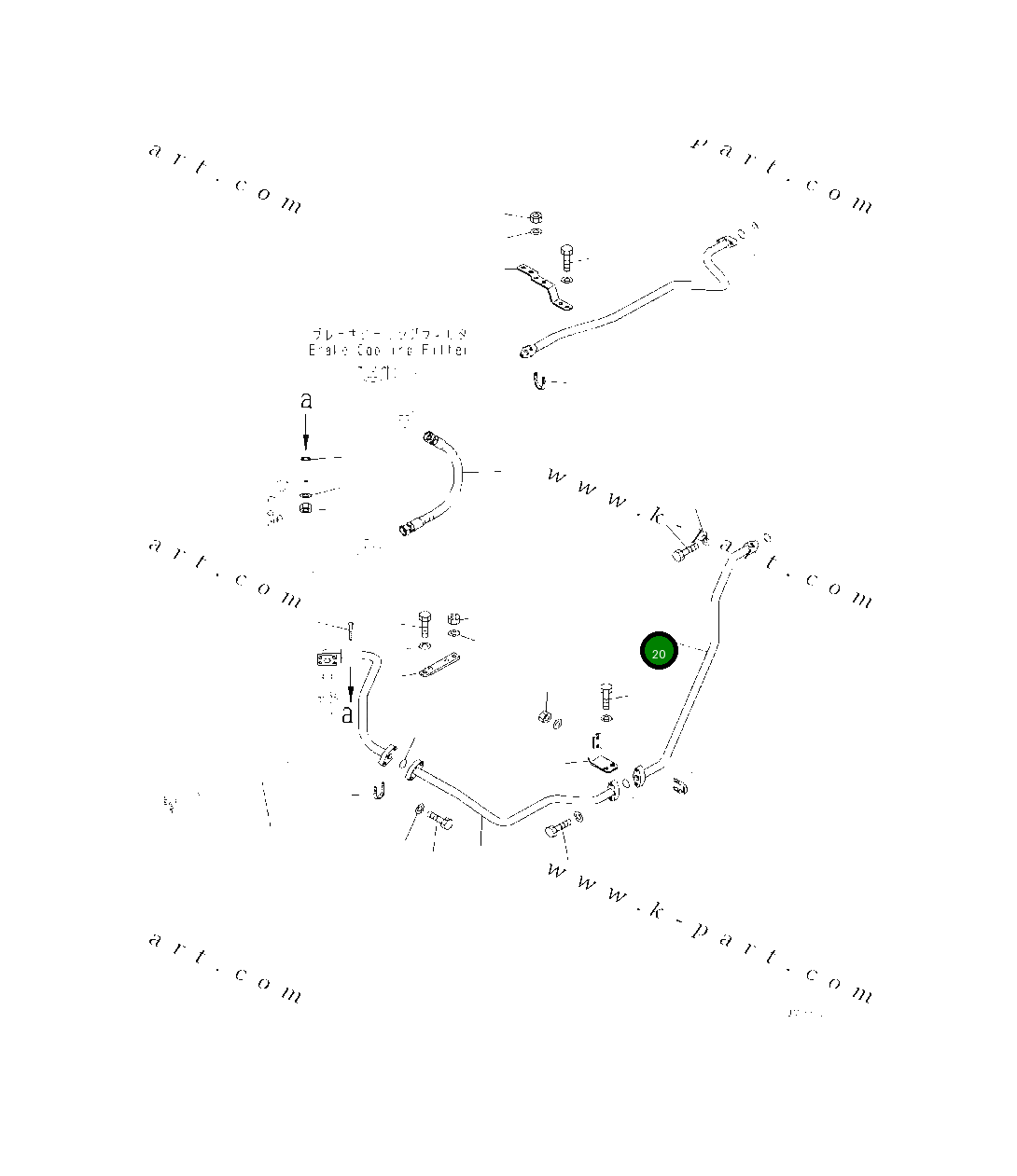 Трубка 425-S05-4930 Komatsu