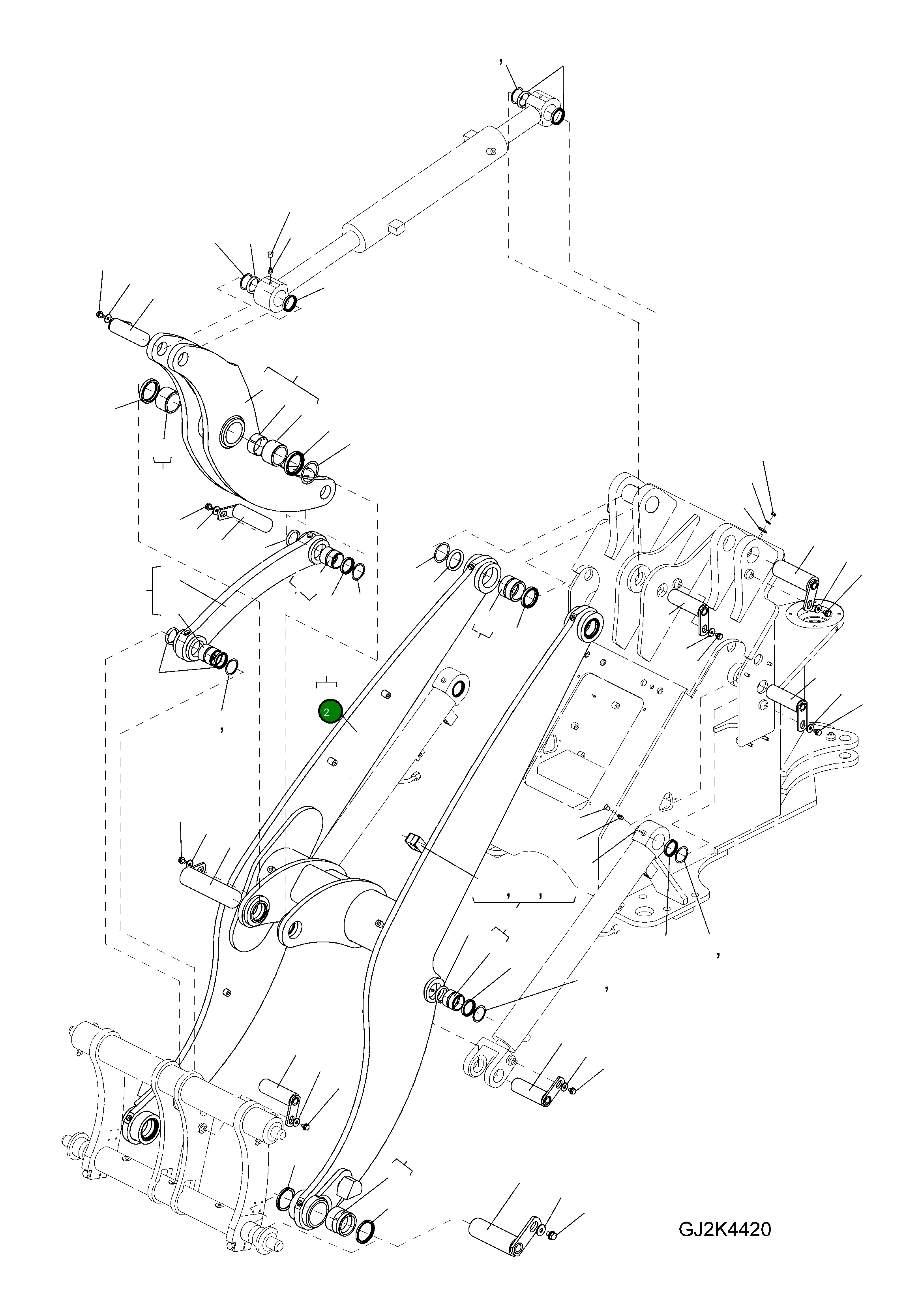 Стрела 42W-70-21300 Komatsu
