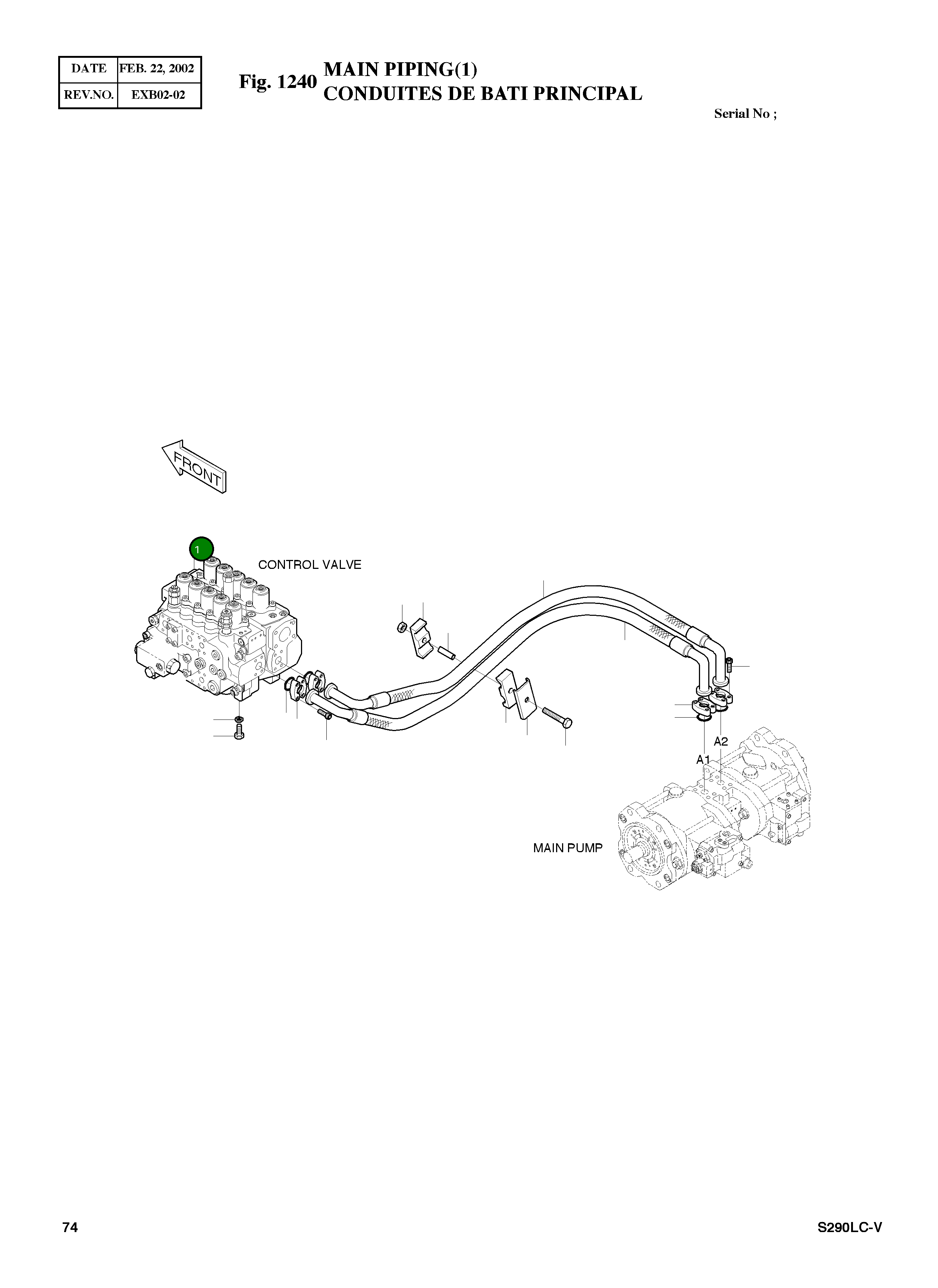 Управляющий клапан 2420-9503 Komatsu