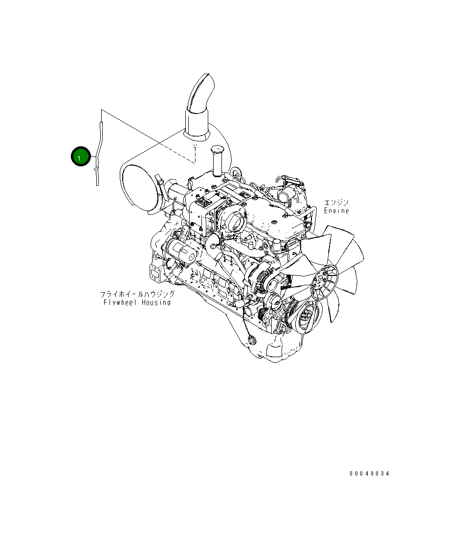 Трубка 6754-11-5440 Komatsu