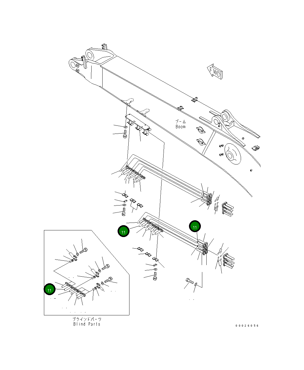 Трубка 208-62-65822 Komatsu