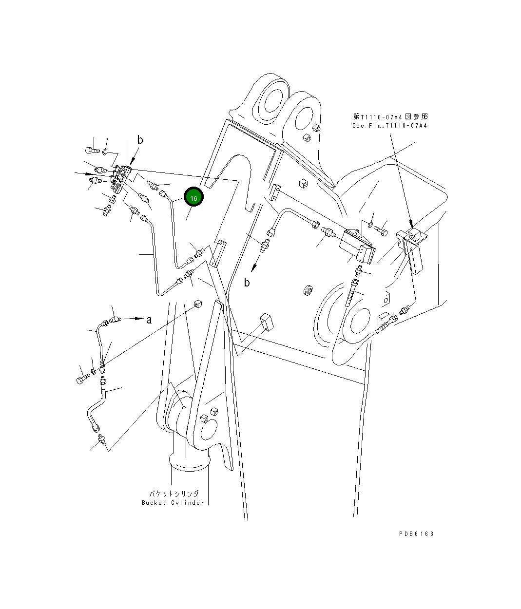 Трубка 208-70-65820 Komatsu