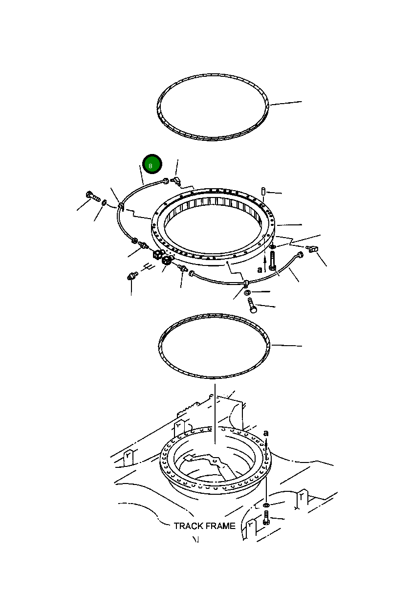 Трубка 207-25-61220 Komatsu