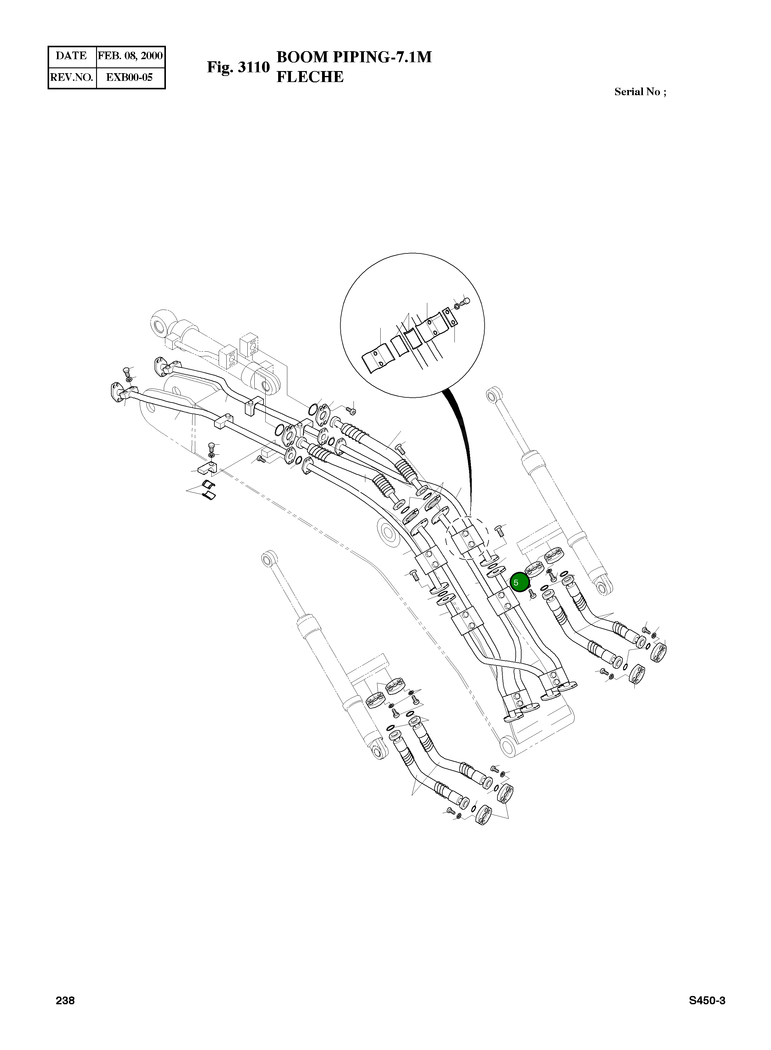 Труба 2140-1146 Komatsu