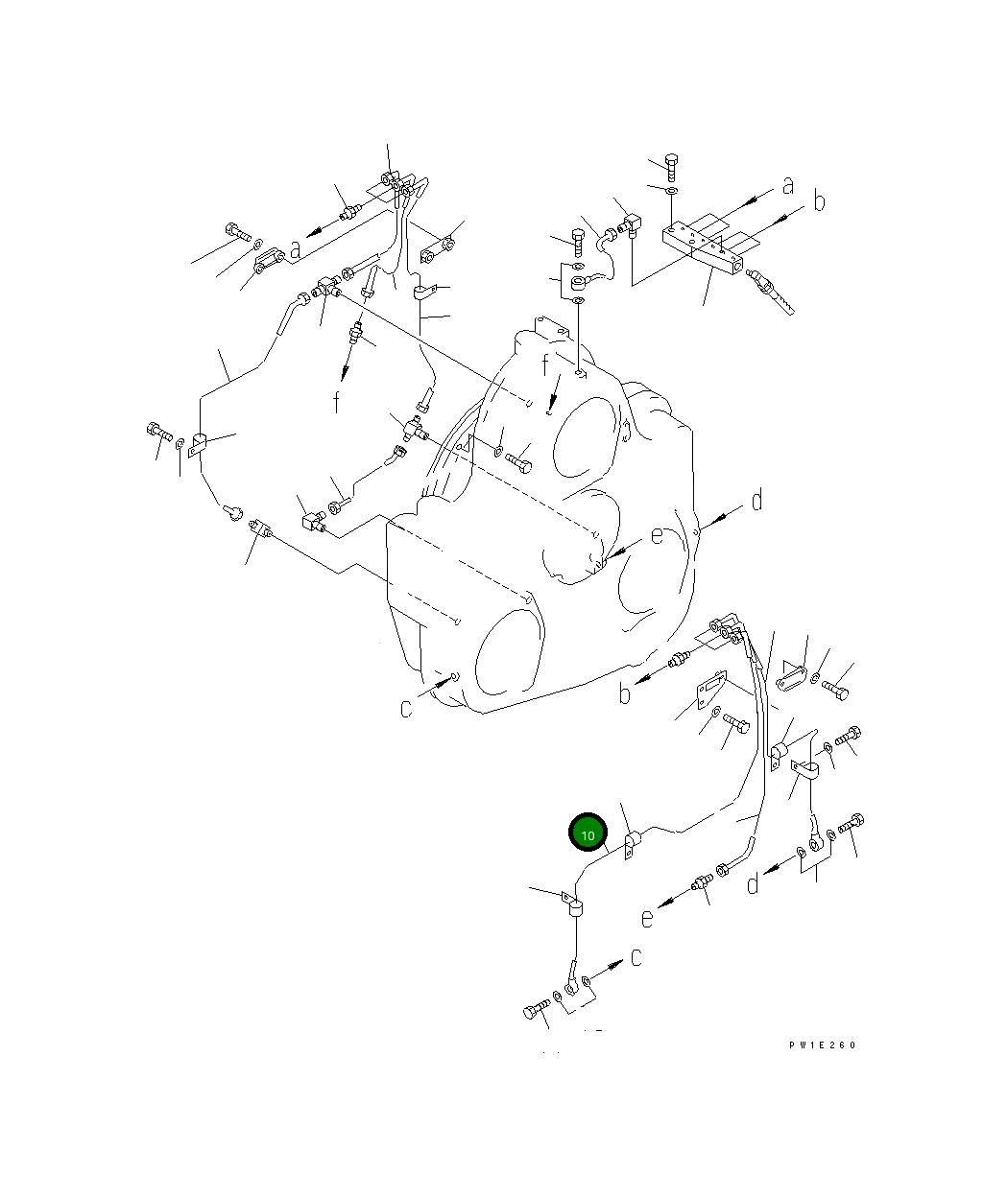 Трубка 209-38-51313 Komatsu