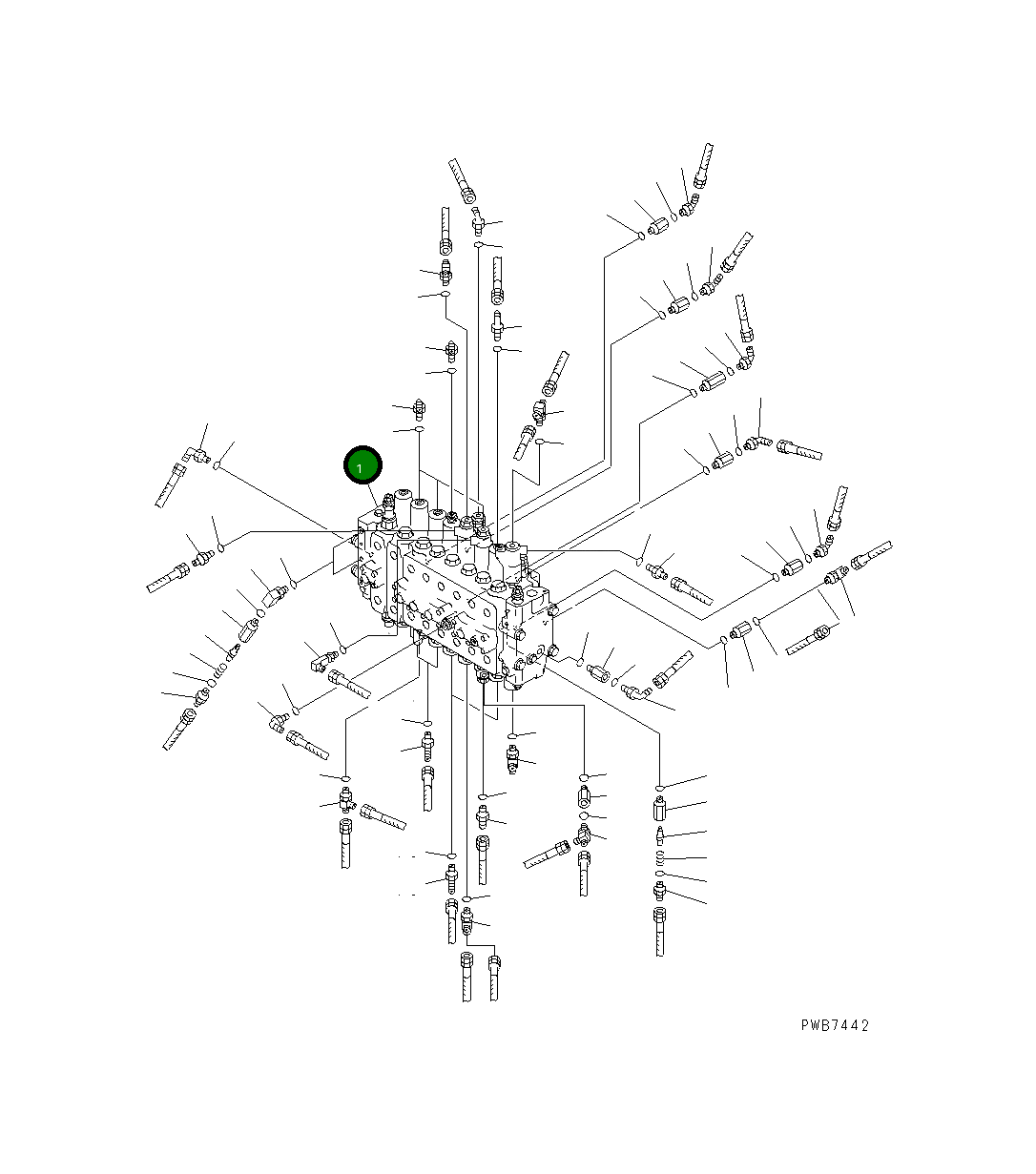 Управляющий клапан 723-48-19202 Komatsu