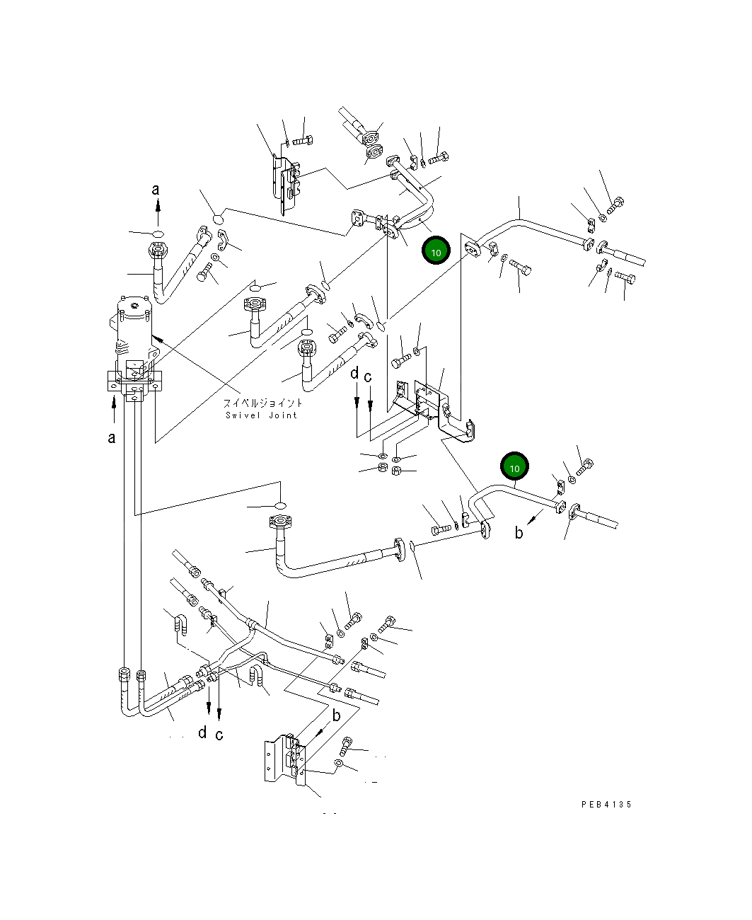 Трубка 209-62-74180 Komatsu
